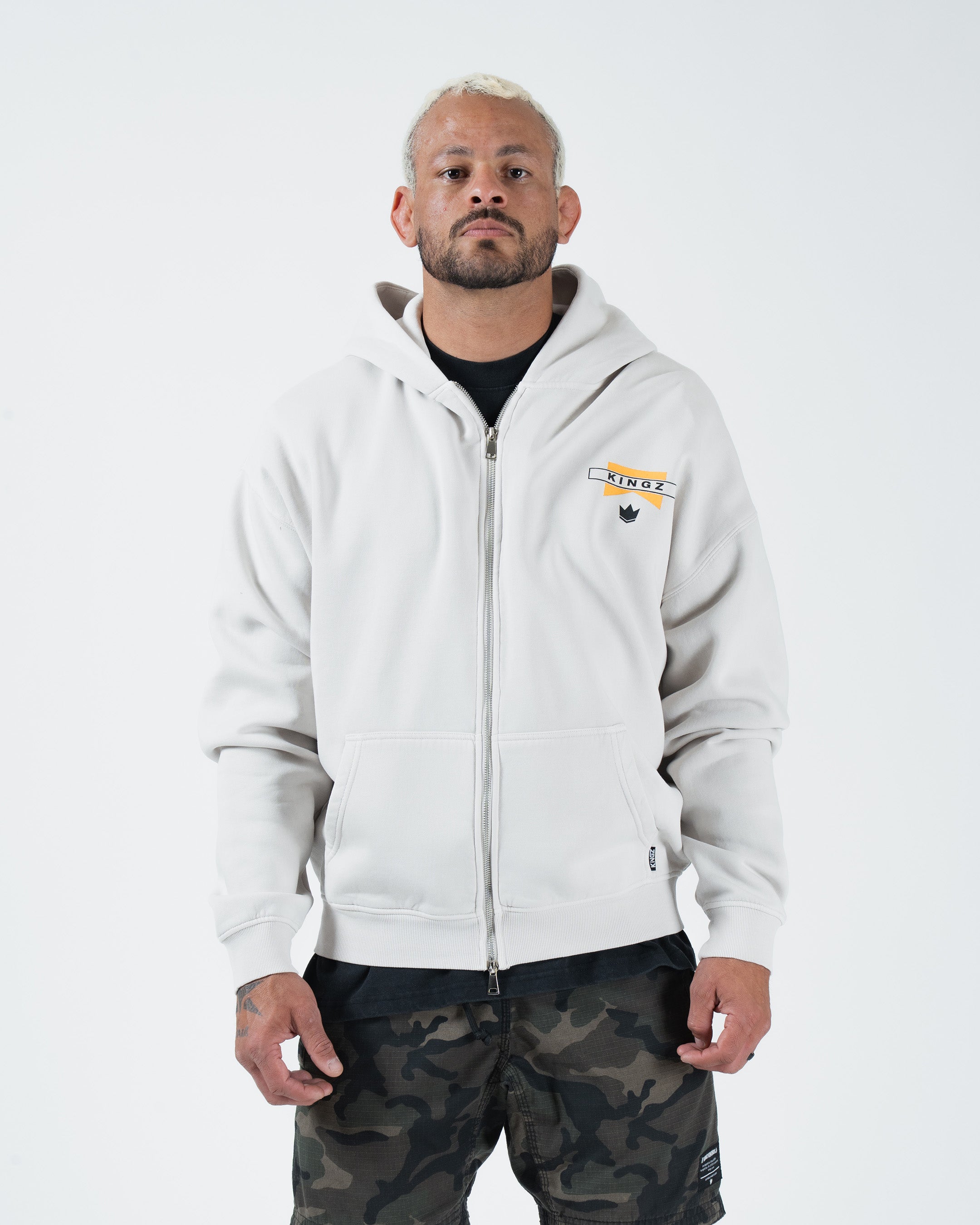 Flag Zip Up Hoodie | kingzkimonos.com