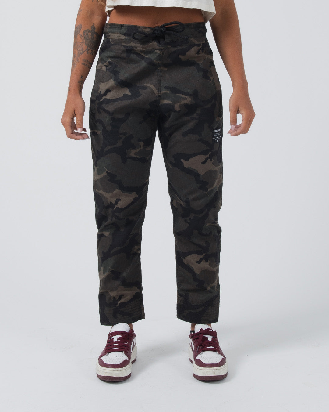Pop'n Crawler YSM CAMO KAMO ツリジャンキー Casual Rip Stop Gi Pant - Camo - KINGZKIMONOS.com