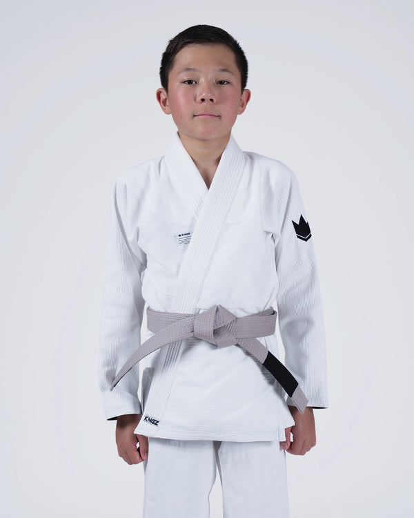 Kingz Kore V2 Youth BJJ Gi - White
