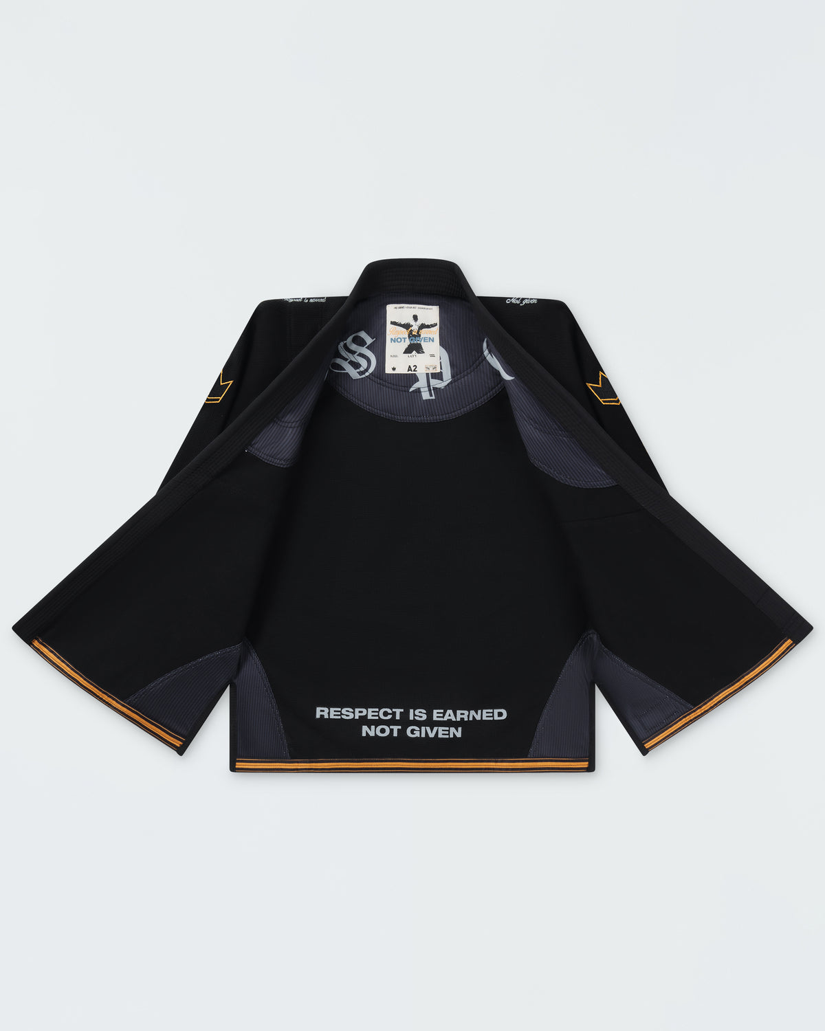 Kimono de Jiu-Jitsu Legends Never Die Respect pour jeunes - Noir