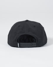 Kingz-Crown Patch 5-Panel Strapback Hat - Black