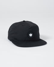 Kingz-Crown Patch 5-Panel Strapback Hat - Black