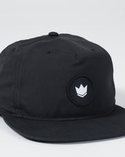 Kingz-Crown Patch 5-Panel Strapback Hat - Black