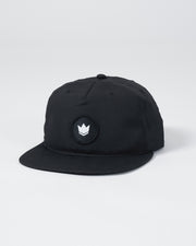 Kingz-Crown Patch 5-Panel Strapback Hat - Black