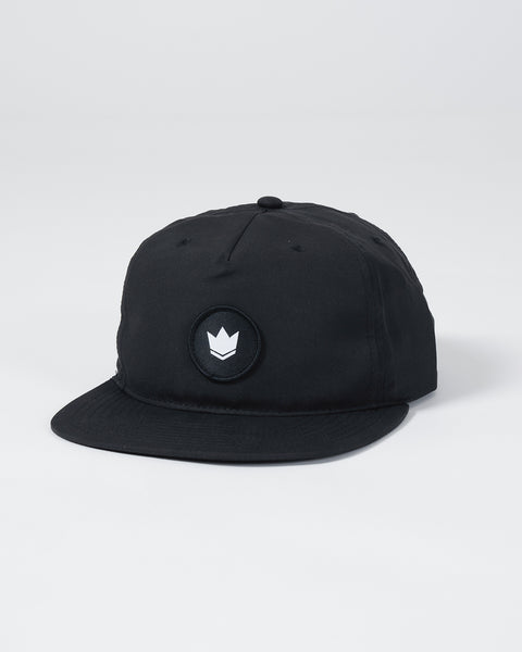 CrownPatch5panelSnapbackHatBla