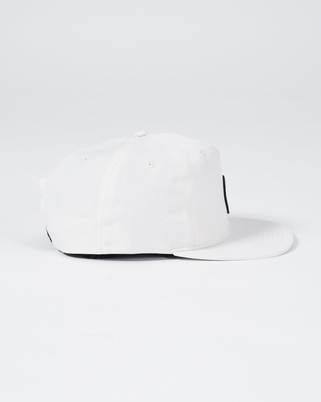 Crown Patch 5-Panel Strapback Hat - Natural