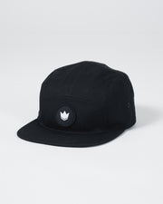 Kingz-Crown Patch Strapback Hat - Black