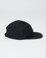 Kingz-Crown Patch Strapback Hat - Black