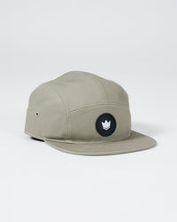 Kingz-Crown Patch Strapback Hat - Sage Green