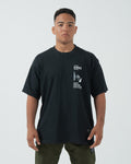 Kingz Cauliflower Tee - Front View - Kingz Cauliflower Chest Graphic - Black BJJ Streetwear Tee