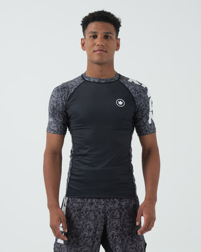 Kingz OE L/S BJJ Rash Guard Noir-Blanc