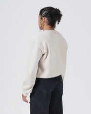 Kingz_Script Crewneck Sweatshirt_Bone_Women_KZWH06_03