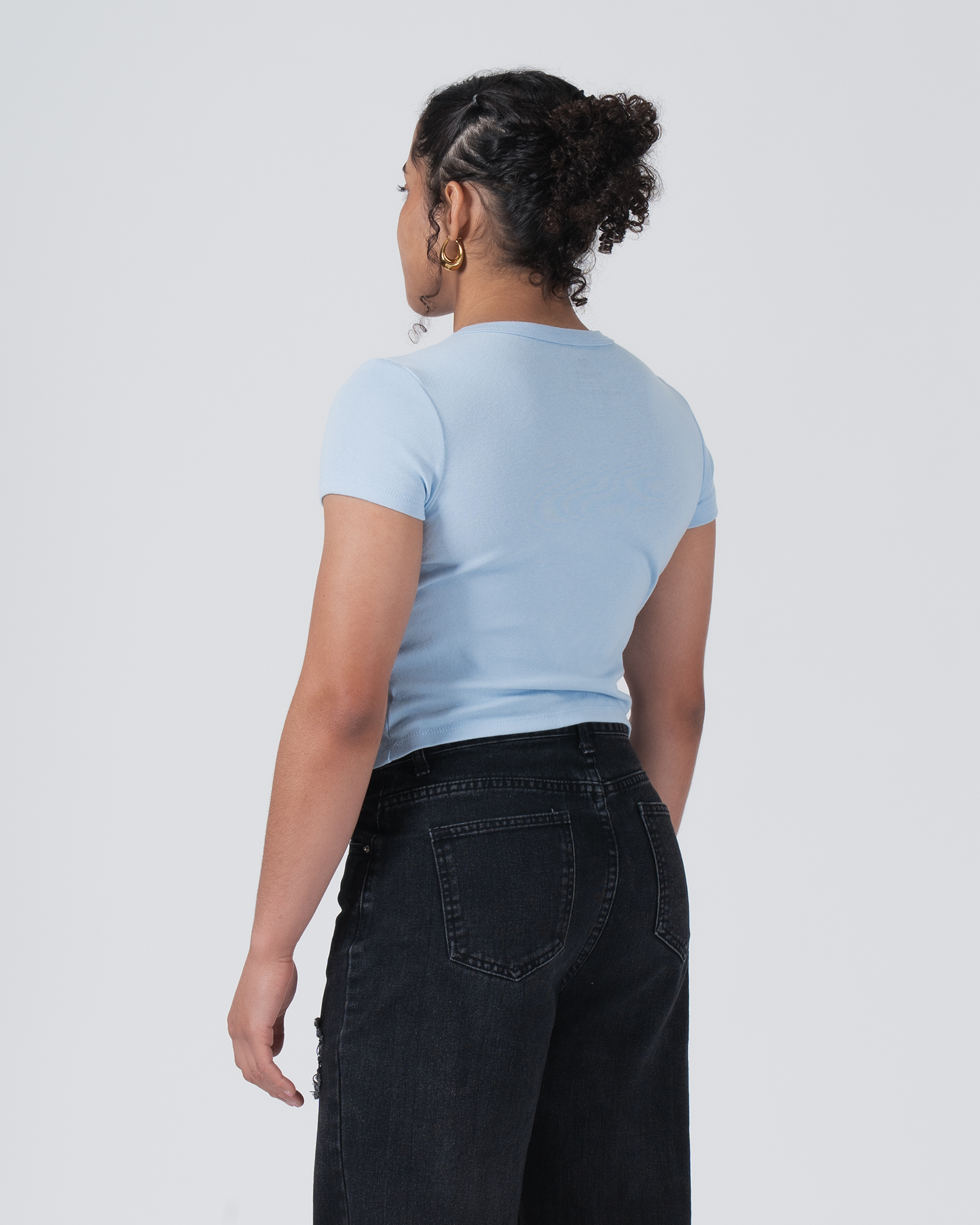 Haut court incliné pour femmes
