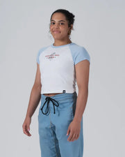 Kingz_Gentle Art Club Women's Baby Tee_White_Women_KZWTS05_02