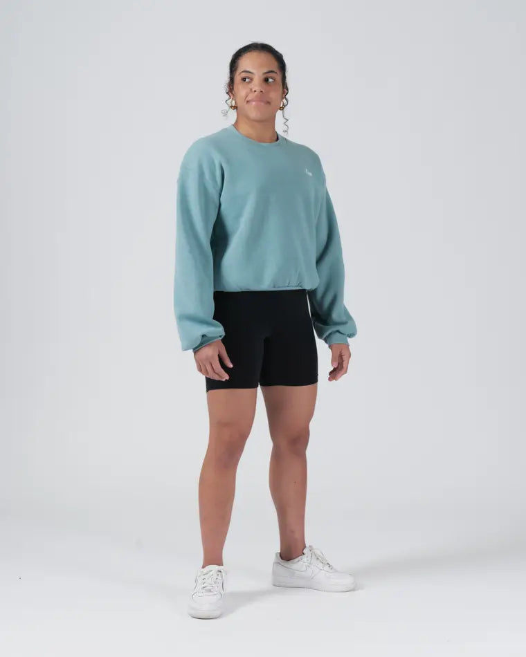 Sweat à capuche court Arte Suave pour femmes
