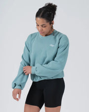 Kingz_Script Crewneck Sweatshirt_Arctic_Women_KZWH06_10