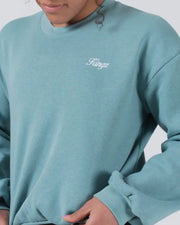 Kingz_Script Crewneck Sweatshirt_Arctic_Women_KZWH06_09