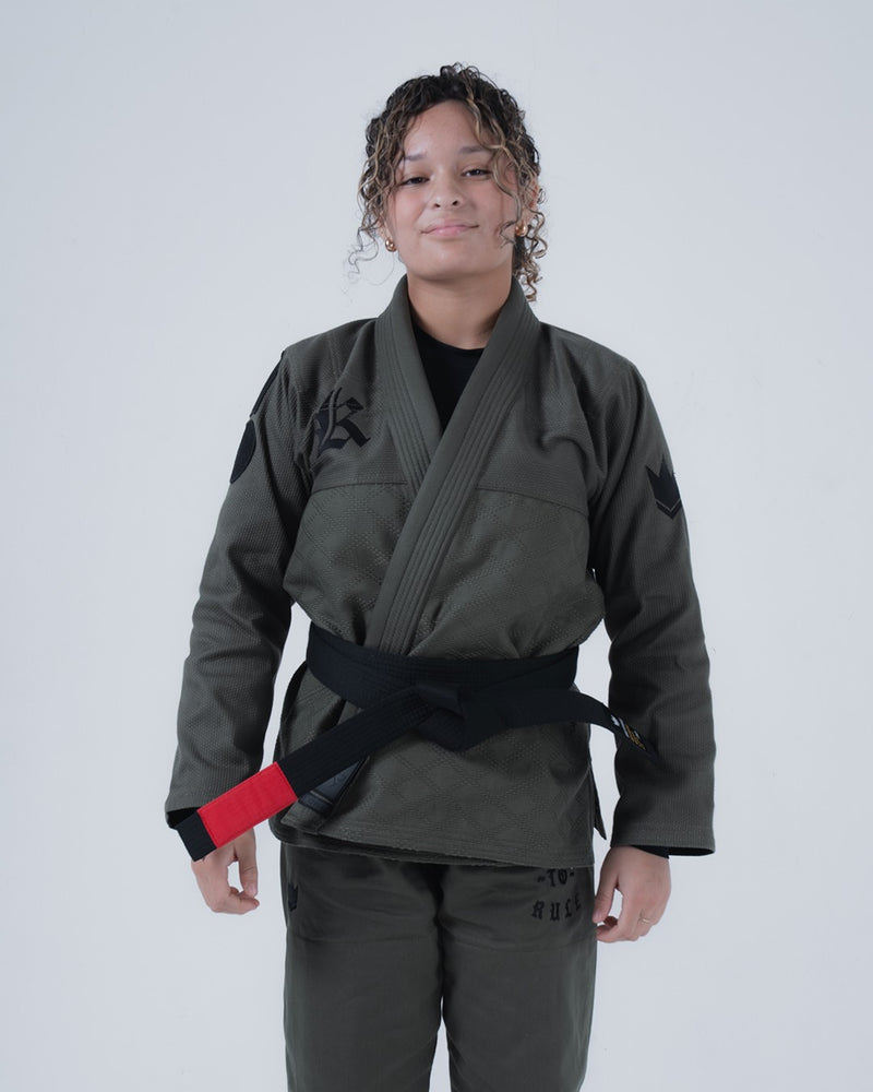 Gi de Jiu Jitsu feminino Born to Rule - verde