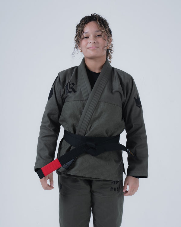 Gi de Jiu Jitsu feminino Born to Rule - verde