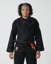 The ONE Jiu Jitsu Gi pour Femme - Noir/Or Rose - Ceinture Blanche GRATUITE