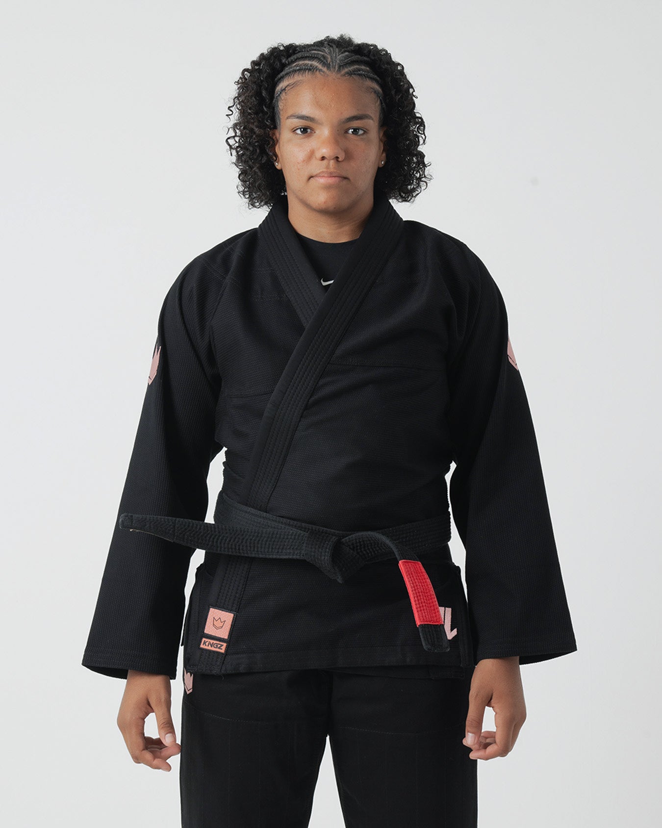 The ONE Jiu Jitsu Women's Gi - Black/Rose Gold - FREE White Belt –  KingzKimonos.com