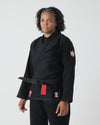 The ONE Jiu Jitsu Gi pour Femme - Noir/Or Rose - Ceinture Blanche GRATUITE