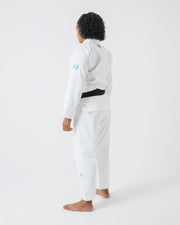 Kingz-The ONE Womens Jiu Jitsu Gi - White/Sky Blue - FREE White Belt - 2023 Version