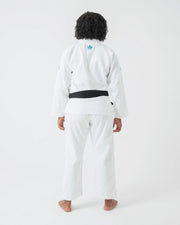 Kingz-The ONE Womens Jiu Jitsu Gi - White/Sky Blue - FREE White Belt - 2023 Version
