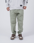 Casual Rip Stop Gi Pant - Sage Stone Green from Kingz