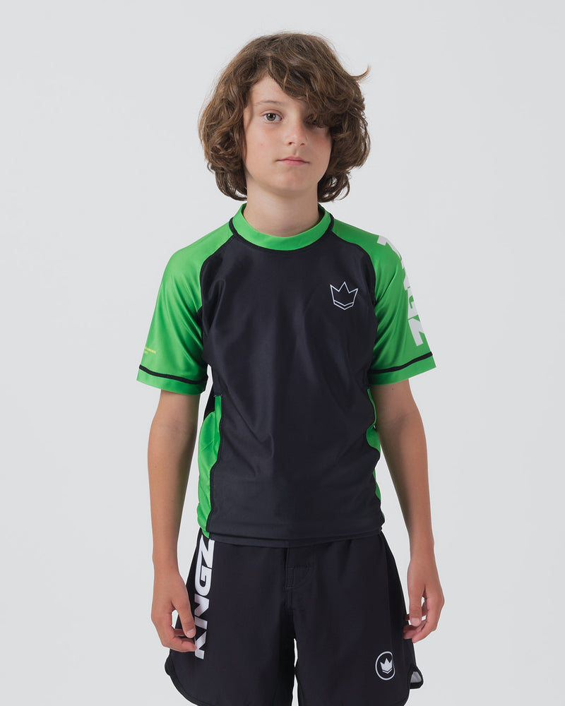 Ranked Youth S/S Rashguard - Green