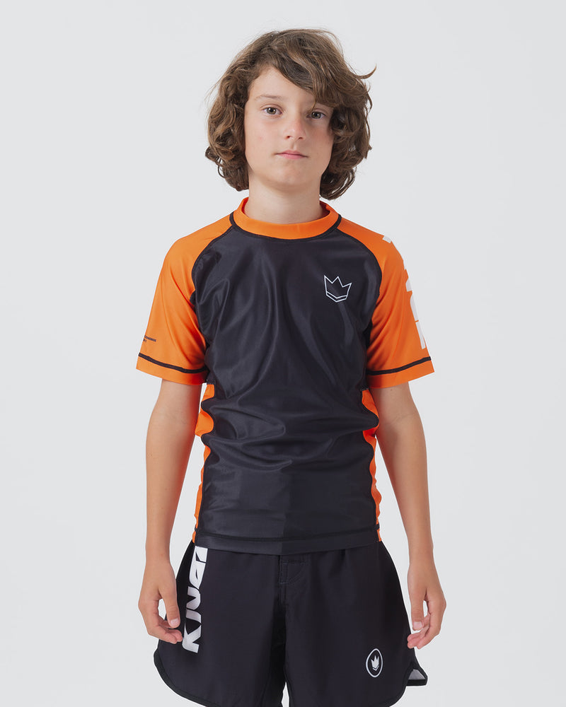Ranked Youth S/S Rashguard - Orange