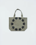 Kingz Heavy Lies the Crown Eco Bag - Front View - Sage Green Canvas Tote with Crown Wreath BJJ Bag