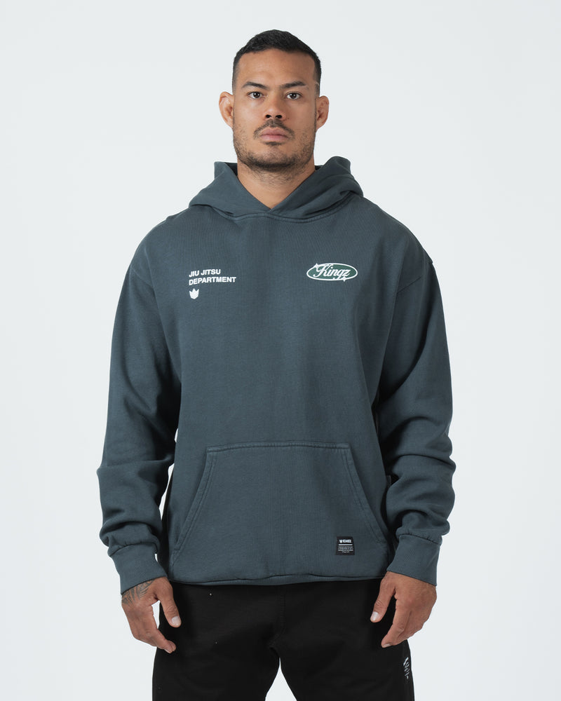 JJ Dept Hoodie - Charcoal Blue