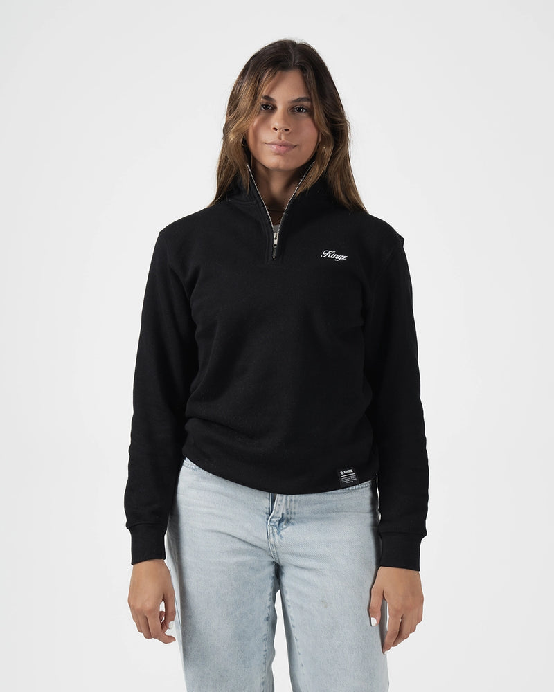 Script Quarter Zip Sweater