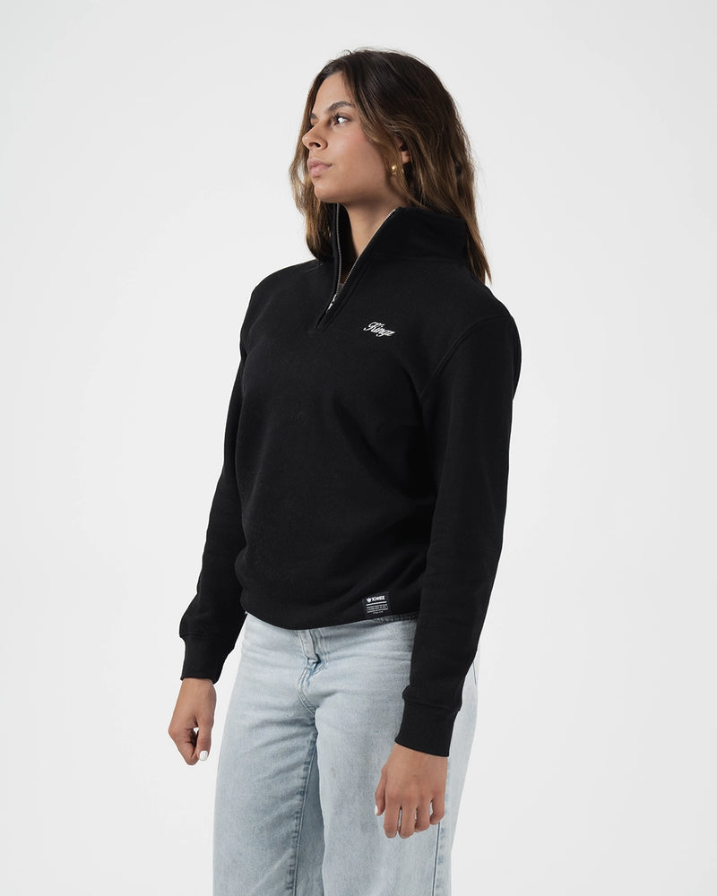 Script Quarter Zip Sweater