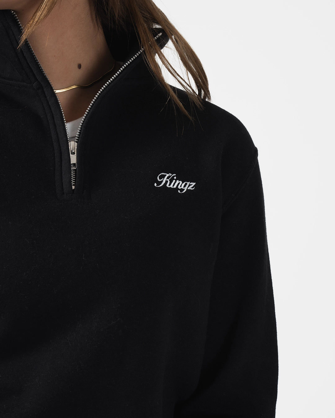Script Quarter Zip Sweater