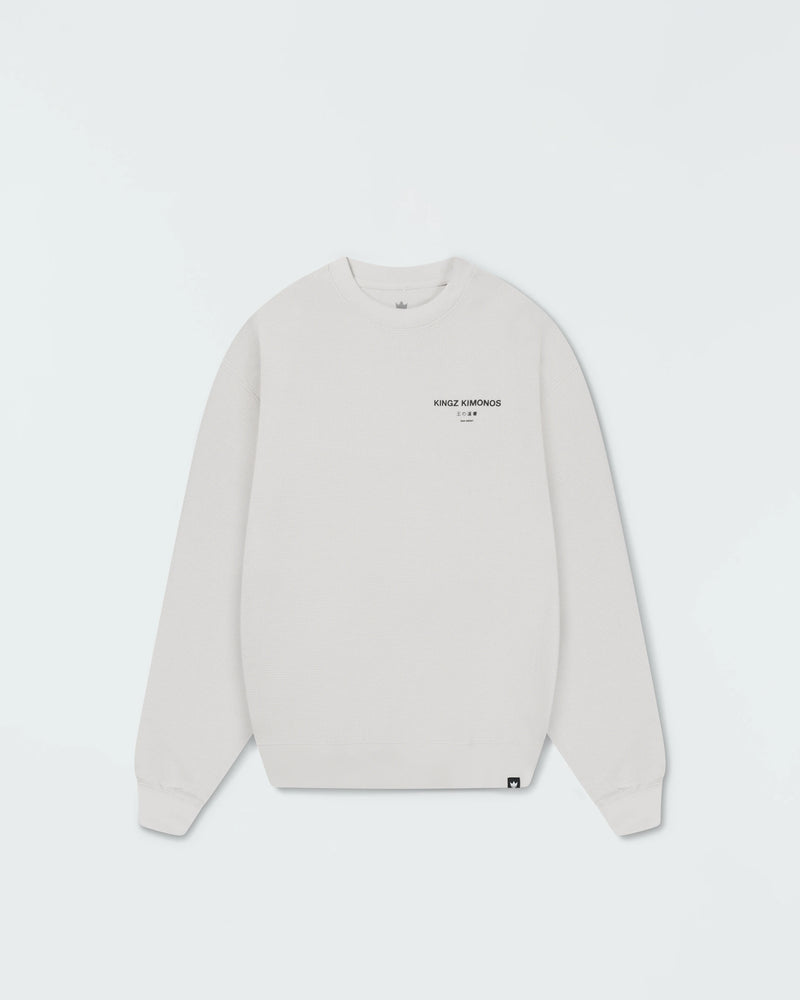 Kingz HQ Waffle Sweatshirt - Sandshell