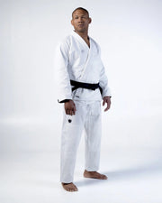 Kingz Kore V2 BJJ Gi White - Full Body Front View Different Model Worn On Model