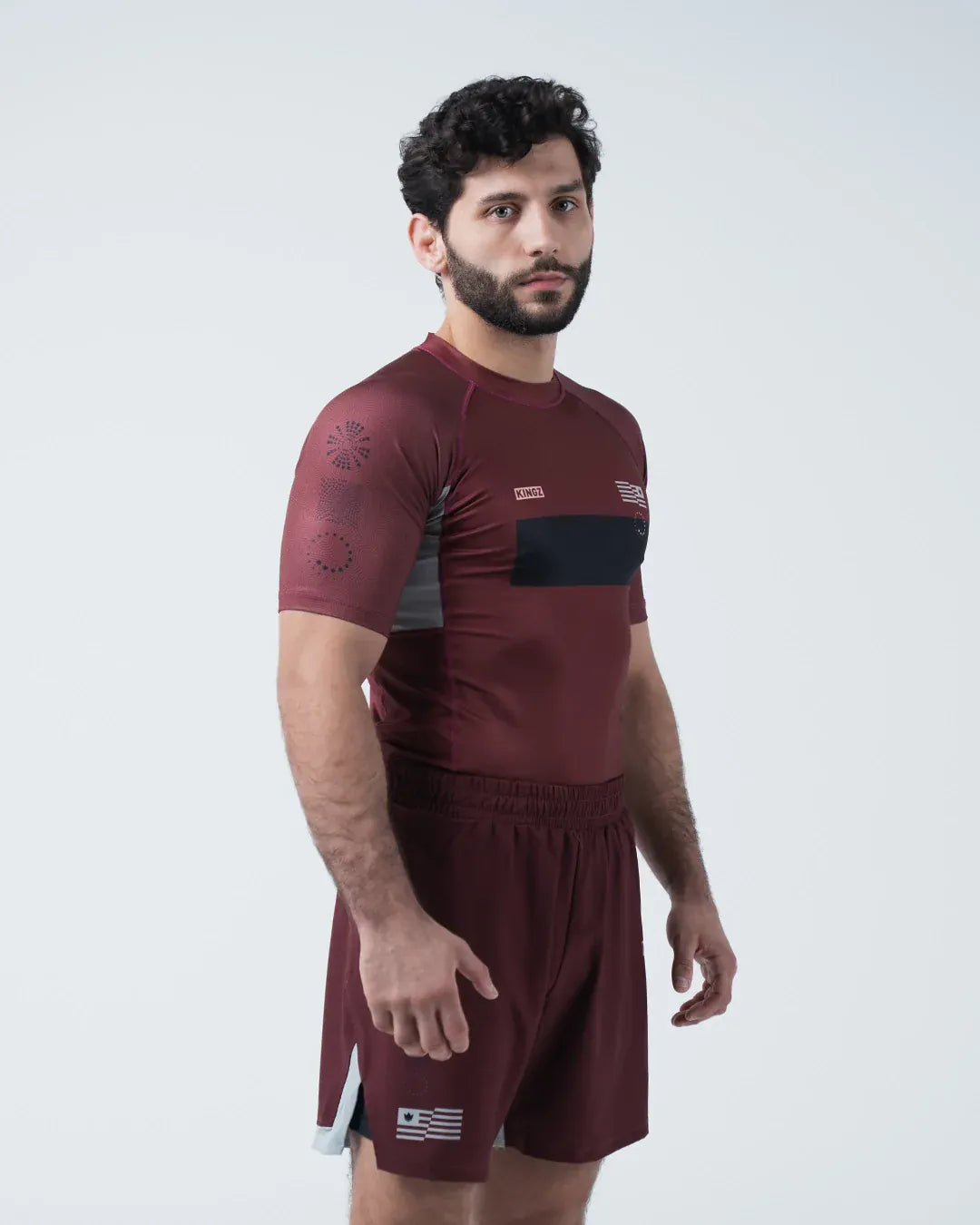 Kingz Trooper Men's Rashguard - Maroon