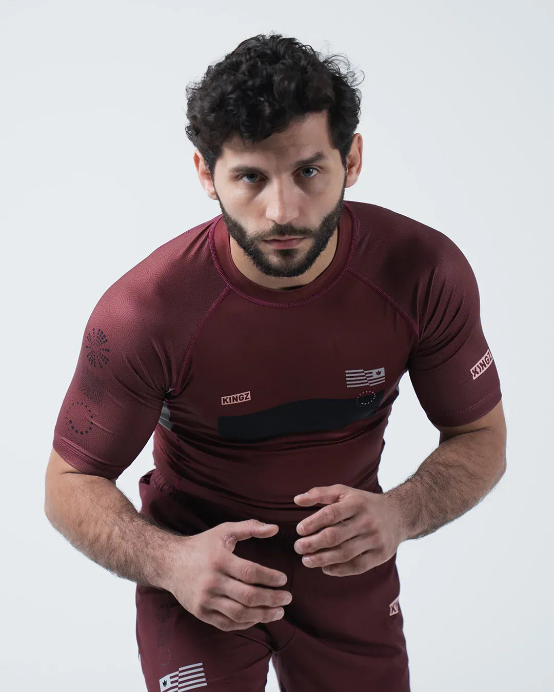 Kingz Trooper Men's Rashguard - Maroon