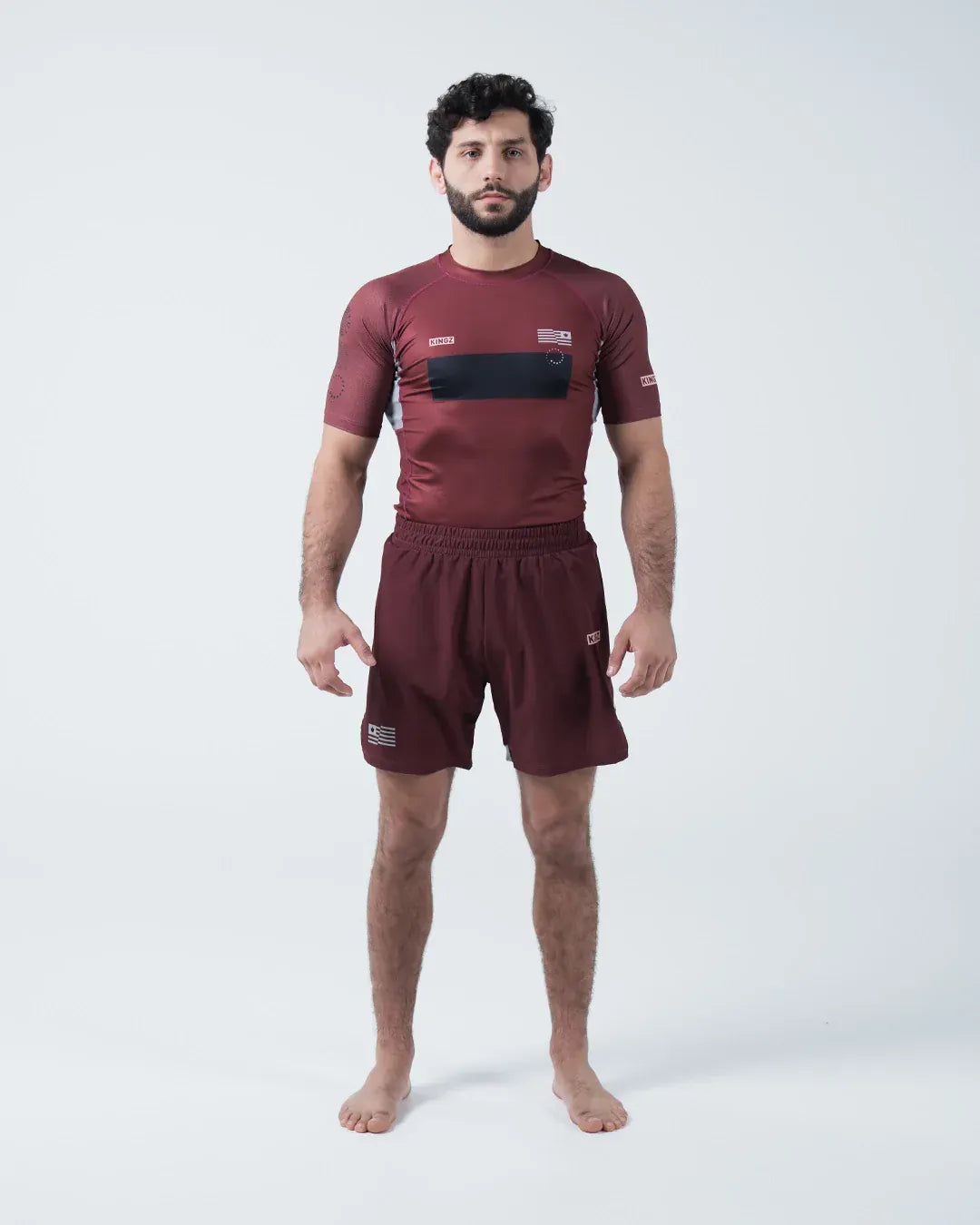 Kingz Trooper Men's Rashguard - Maroon