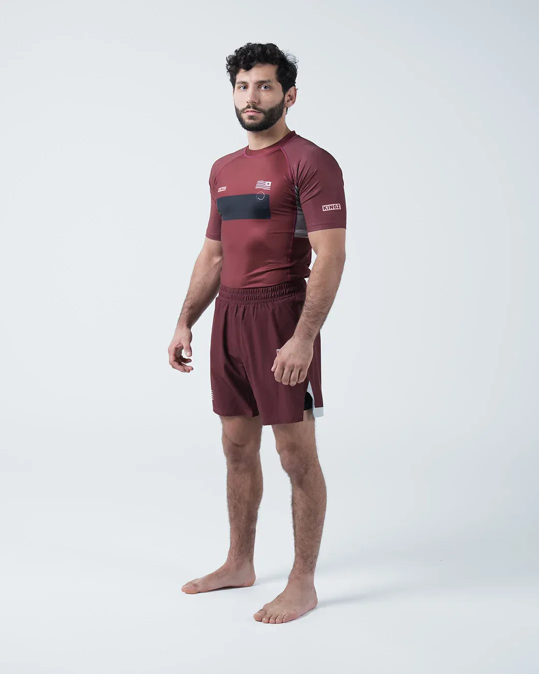 Kingz Trooper Men's Rashguard - Maroon
