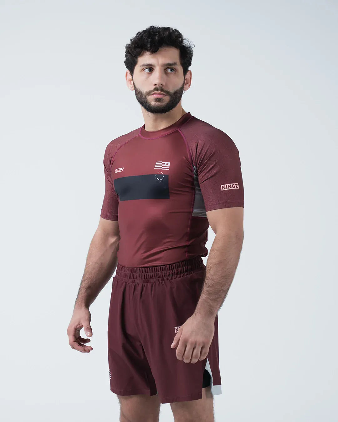 Kingz Trooper Men's Rashguard - Maroon