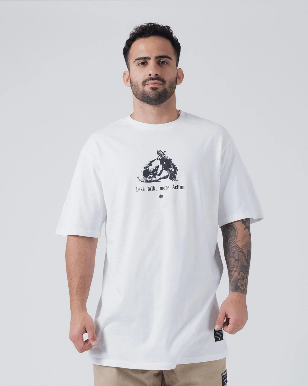 Less Talk Tee - White