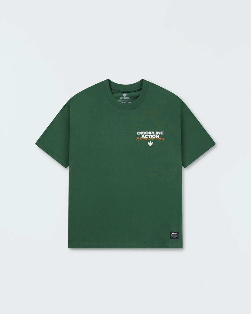 Kingz Discipline Action Tee - Forest Green