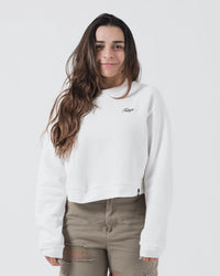 Type Women's Crop Sweater White from Kingz