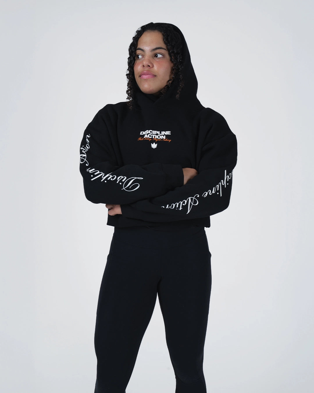 Kingz Discipline Action Women's Crop Hoodie