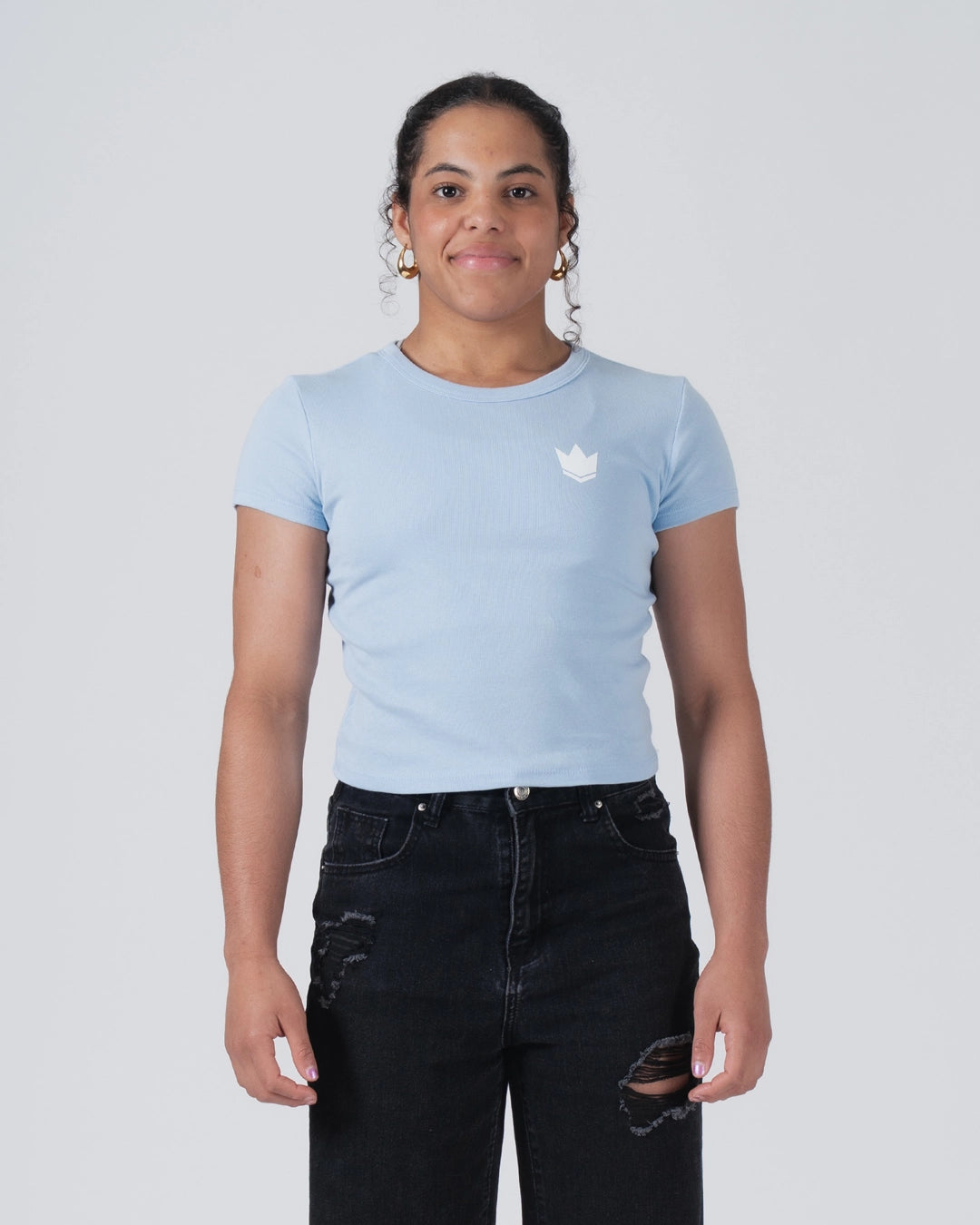 Haut court incliné pour femmes - Naturel