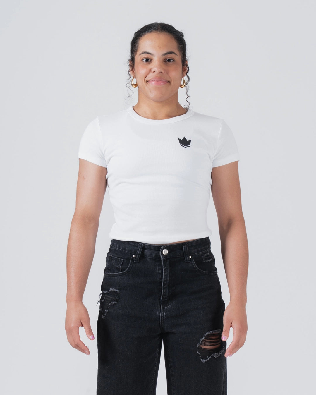 Haut court incliné pour femmes