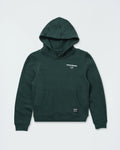 Kingz HQ V2 Youth Hoodie - Flat Lay Front - Kingz Kimonos Chest Text and Pocket - Dark Forest Green - Youth BJJ Hoodie